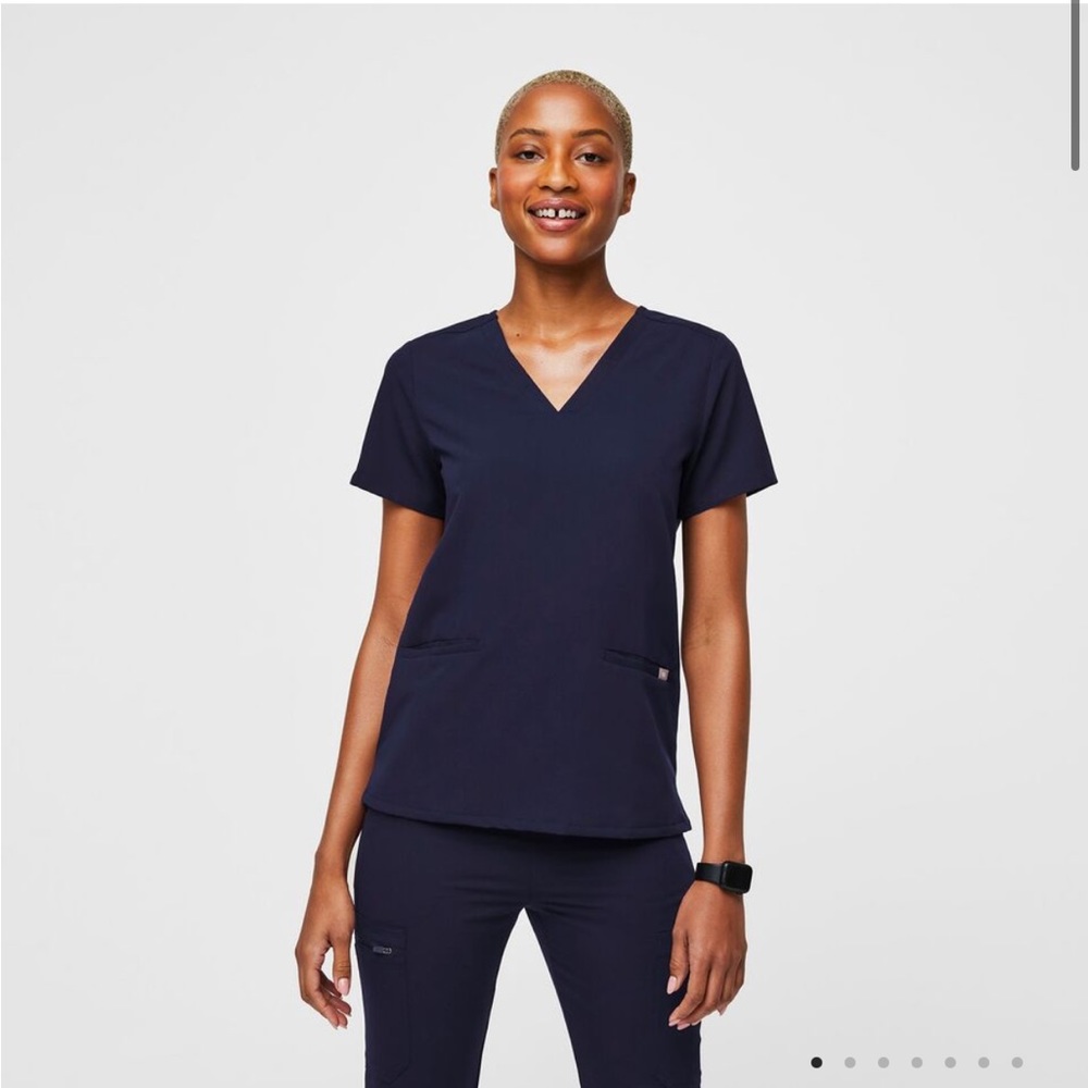 Figs Navy Casma Top - Small